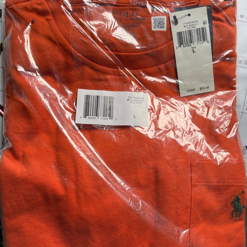 Polo Ralph Lauren
Men's Classic-Fit Jersey Pocket T-Shirt Large NWT